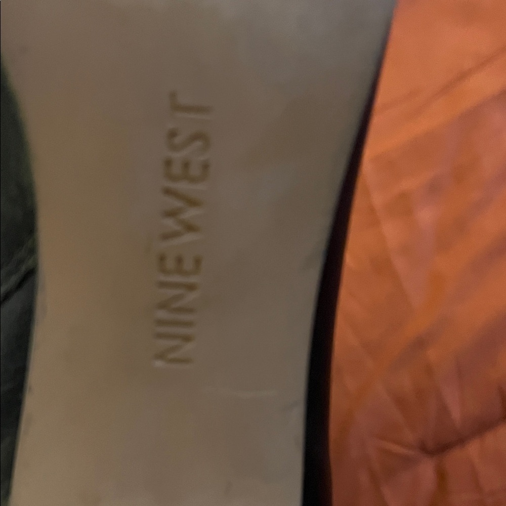Nine West Black Heeled Boots with Buckle Detail - Picture 6 of 7